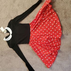 Black  red polka-dot dress